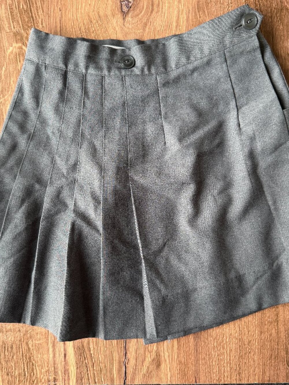 Flynn O’Hara Girls Pleated Uniform Kilt Skirt Gray Approx 7/8